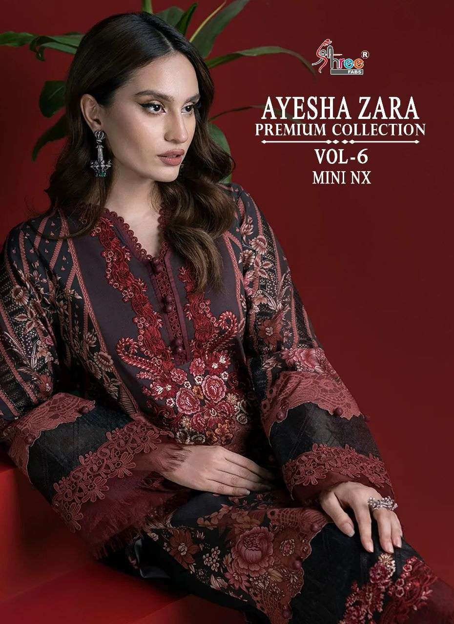 Shree Fabs Ayesha Zara Premium Collection Vol 6 Mini NX